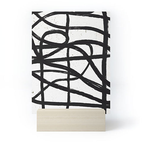 Ninola Design Japandi Minimal Black Marker Mini Art Print