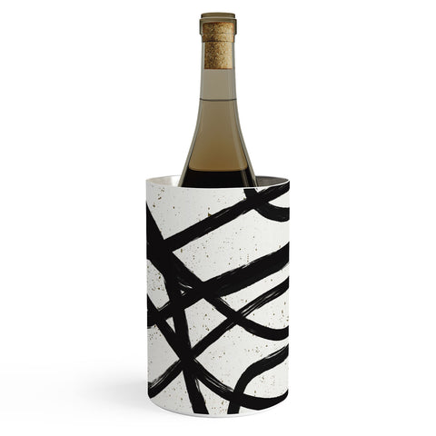 Ninola Design Japandi Minimal Black Marker Wine Chiller
