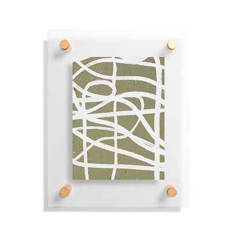 Ninola Design Japandi Minimal Marker Beige Floating Acrylic Print