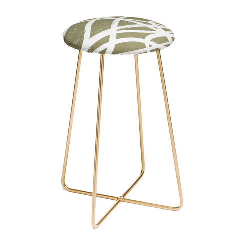 Ninola Design Japandi Minimal Marker Beige Counter Stool