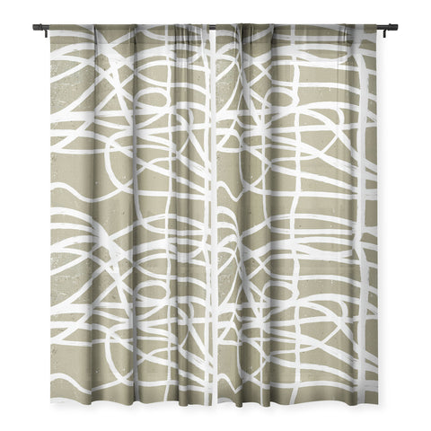 Ninola Design Japandi Minimal Marker Beige Sheer Non Repeat