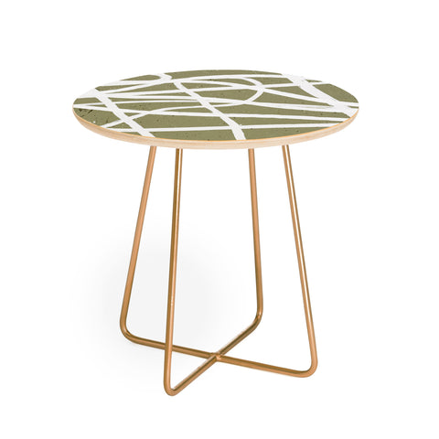 Ninola Design Japandi Minimal Marker Beige Round Side Table