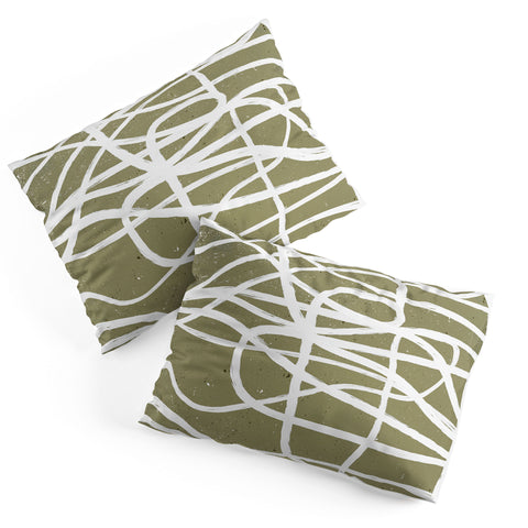 Ninola Design Japandi Minimal Marker Beige Pillow Shams