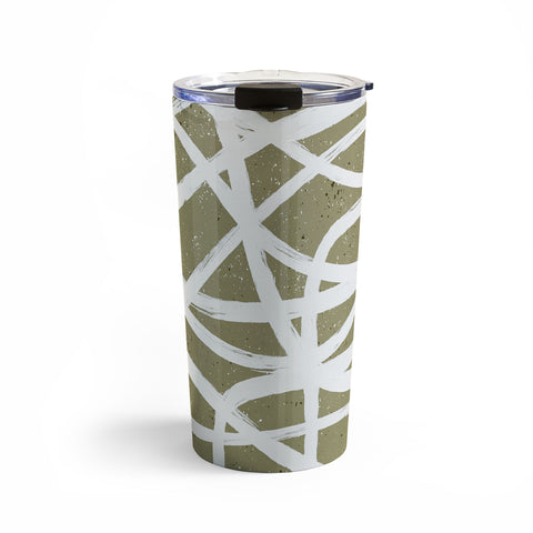 Ninola Design Japandi Minimal Marker Beige Travel Mug