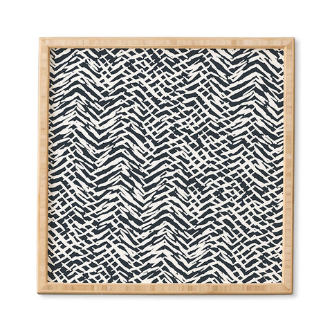 Ninola Design Japandi Texture Marks Framed Wall Art
