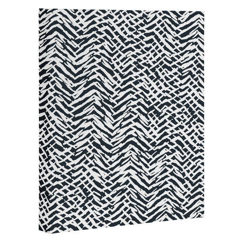 Ninola Design Japandi Texture Marks Art Canvas