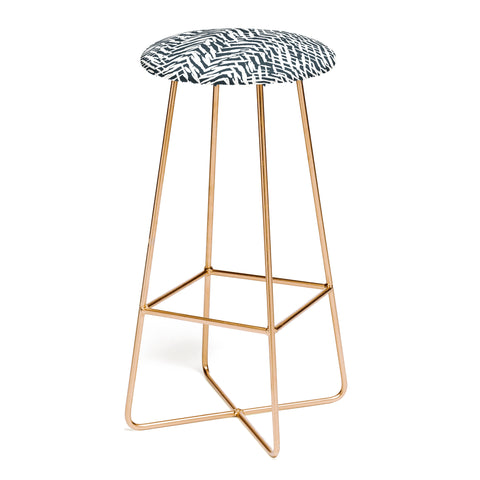 Ninola Design Japandi Texture Marks Bar Stool