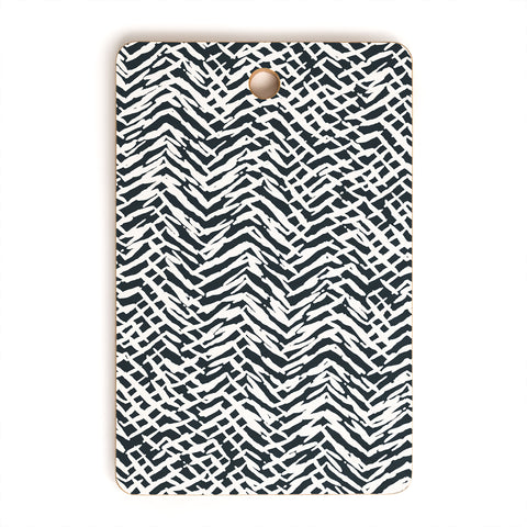 Ninola Design Japandi Texture Marks Cutting Board Rectangle