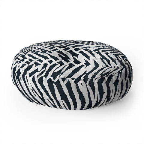 Ninola Design Japandi Texture Marks Floor Pillow Round