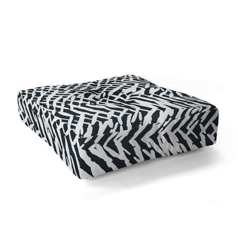 Ninola Design Japandi Texture Marks Floor Pillow Square