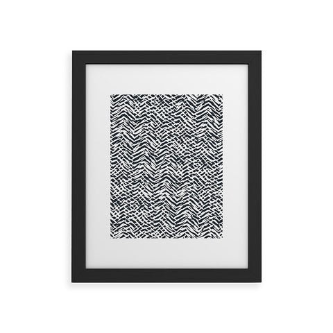 Ninola Design Japandi Texture Marks Framed Art Print