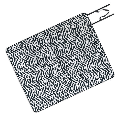 Ninola Design Japandi Texture Marks Picnic Blanket