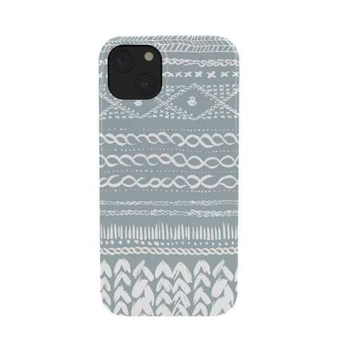 Ninola Design Jersey Wool Garlands Teal Phone Case