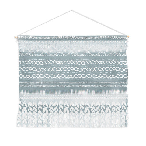 Ninola Design Jersey Wool Garlands Teal Wall Hanging Landscape