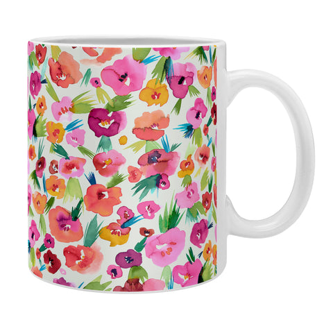 Ninola Design Jungle Tropical Flowers Coffee Mug
