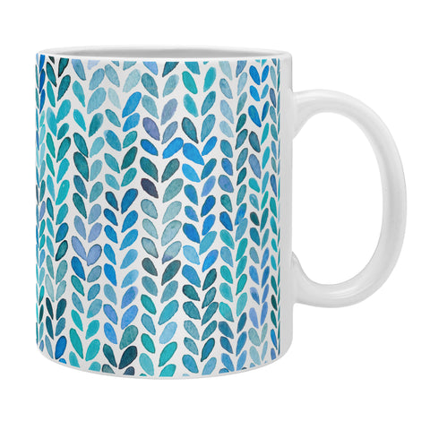 Ninola Design Knit texture Blue Coffee Mug