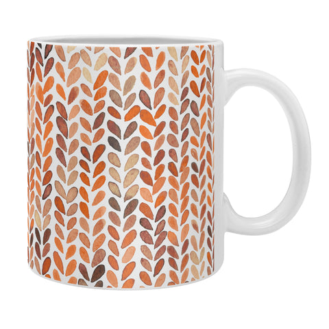 Ninola Design Knit texture Gold Orange Coffee Mug
