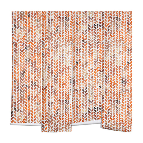 Ninola Design Knit texture Gold Orange Wall Mural