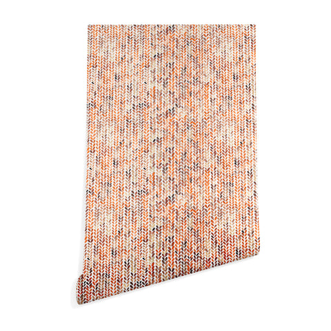 Ninola Design Knit texture Gold Orange Wallpaper