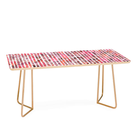 Ninola Design Knitting texture Christmas Red Coffee Table