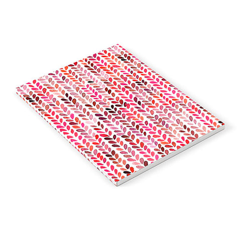 Ninola Design Knitting texture Christmas Red Notebook