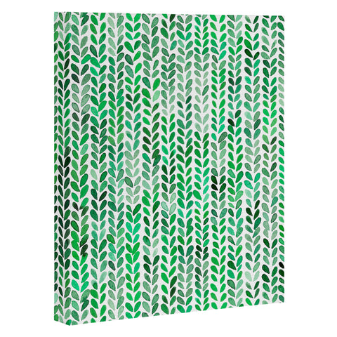 Ninola Design Knitting texture Green Art Canvas