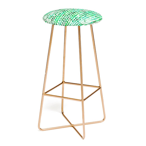 Ninola Design Knitting texture Green Bar Stool