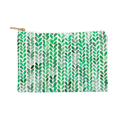 Ninola Design Knitting texture Green Pouch