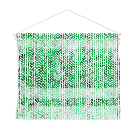 Ninola Design Knitting texture Green Wall Hanging Landscape