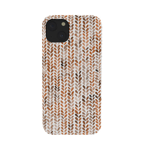 Ninola Design Knitting Wool Fall Terracotta Phone Case