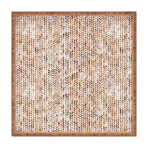 Ninola Design Knitting Wool Fall Terracotta Square Tray