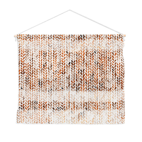 Ninola Design Knitting Wool Fall Terracotta Wall Hanging Landscape
