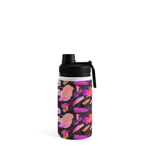 Ninola Design Lipstick Painting Traces Pink Water Bottle
