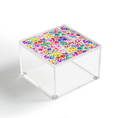 Ninola Design Little artful flowers Multi Acrylic Box