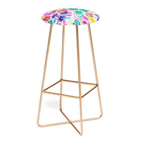Ninola Design Little artful flowers Multi Bar Stool