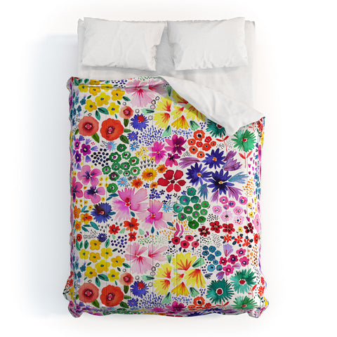 Ninola Design Little artful flowers Multi Comforter