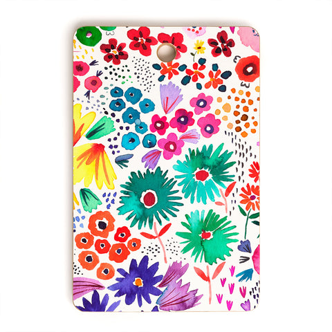 Ninola Design Little artful flowers Multi Cutting Board Rectangle