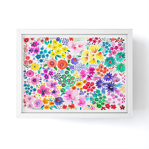 Ninola Design Little artful flowers Multi Framed Mini Art Print