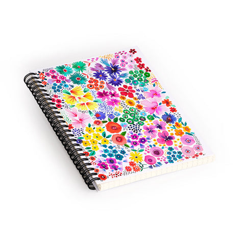 Ninola Design Little artful flowers Multi Spiral Notebook