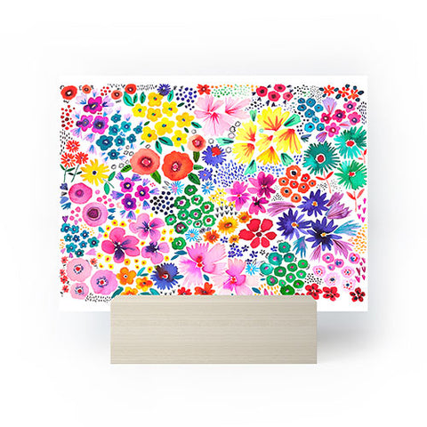 Ninola Design Little artful flowers Multi Mini Art Print