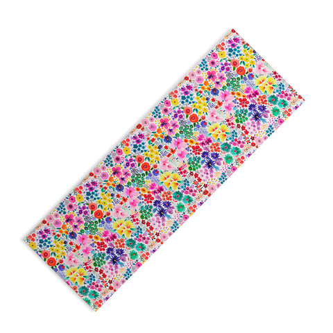 Ninola Design Little artful flowers Multi Yoga Mat