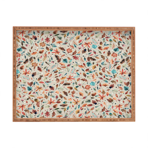 Ninola Design Little Autumn Leaves Rectangular Tray