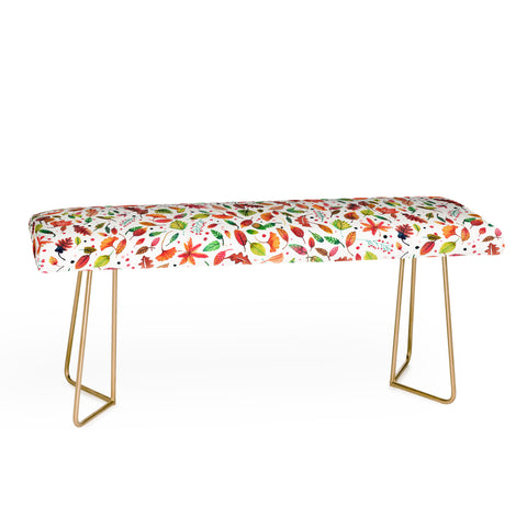 Ninola Design Little autumn leaves Red Bench