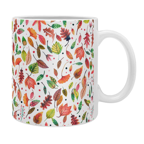 Ninola Design Little autumn leaves Red Coffee Mug