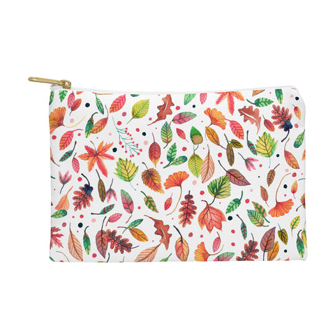 Ninola Design Little autumn leaves Red Pouch
