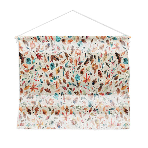 Ninola Design Little Autumn Leaves Wall Hanging Landscape