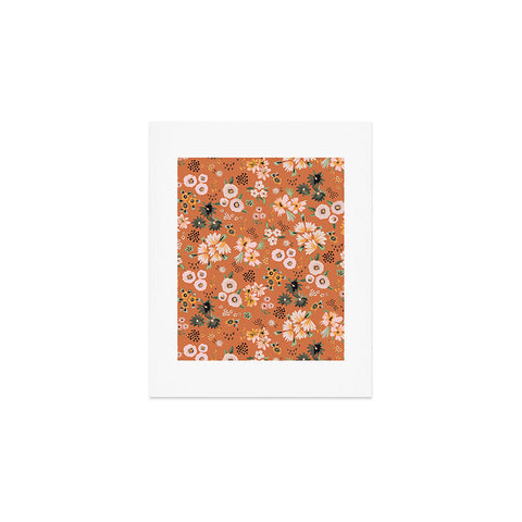 Ninola Design Little desert flowers Terracota Art Print