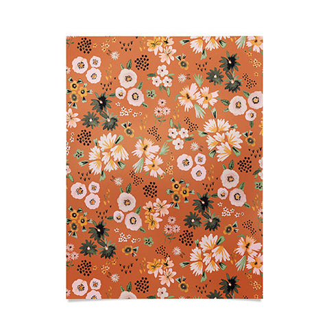 Ninola Design Little desert flowers Terracota Poster