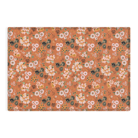 Ninola Design Little desert flowers Terracota Outdoor Rug