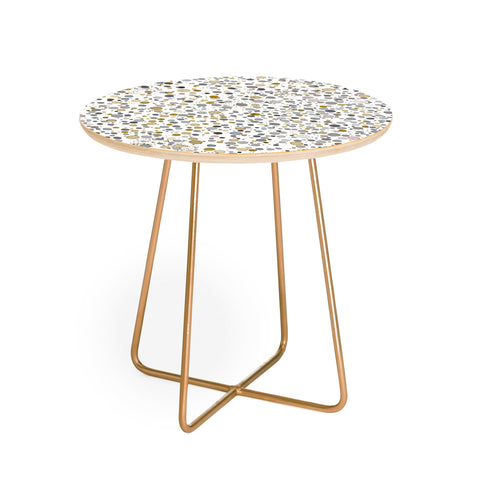 Ninola Design Little dots gold silver Round Side Table